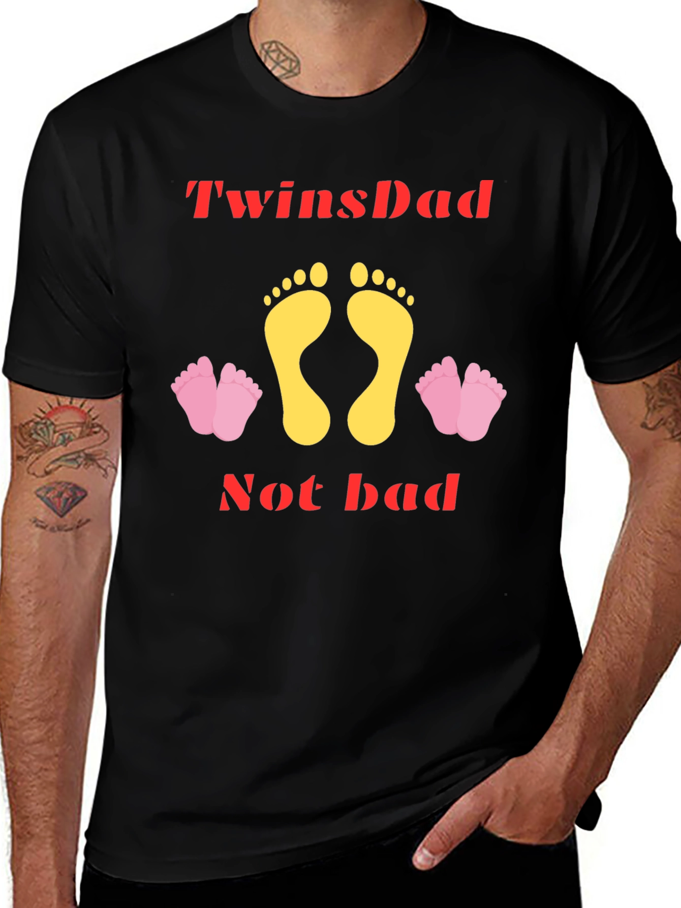 TwinsDad T-Shirt - New Dad Gift