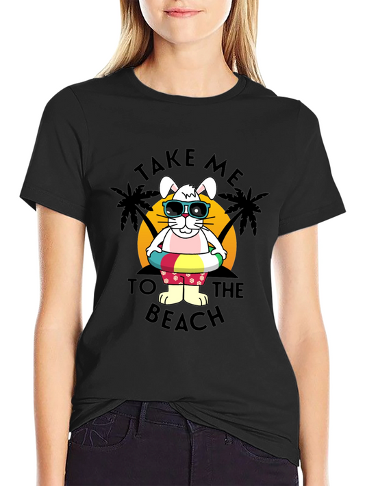 Bunny Beach Day T-Shirt - Summer Holiday Style