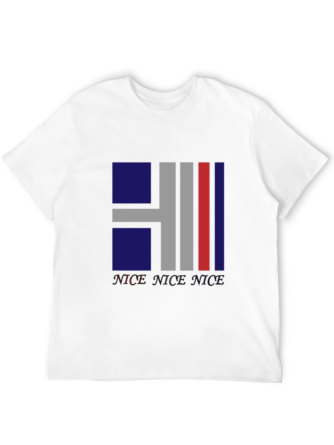 Nice Graphic Print Black T-Shirt