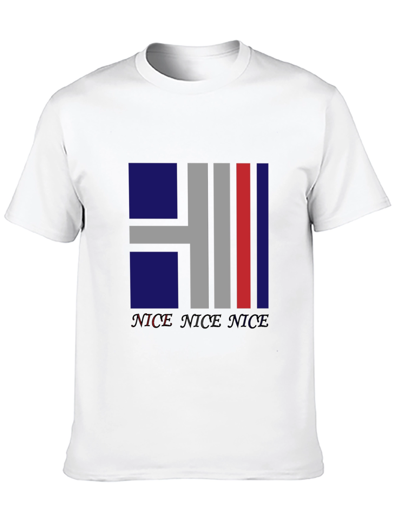 Nice Graphic Print Black T-Shirt