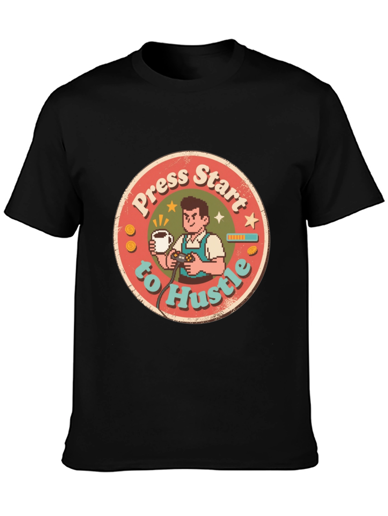 Press Start to Hustle Graphic Tee