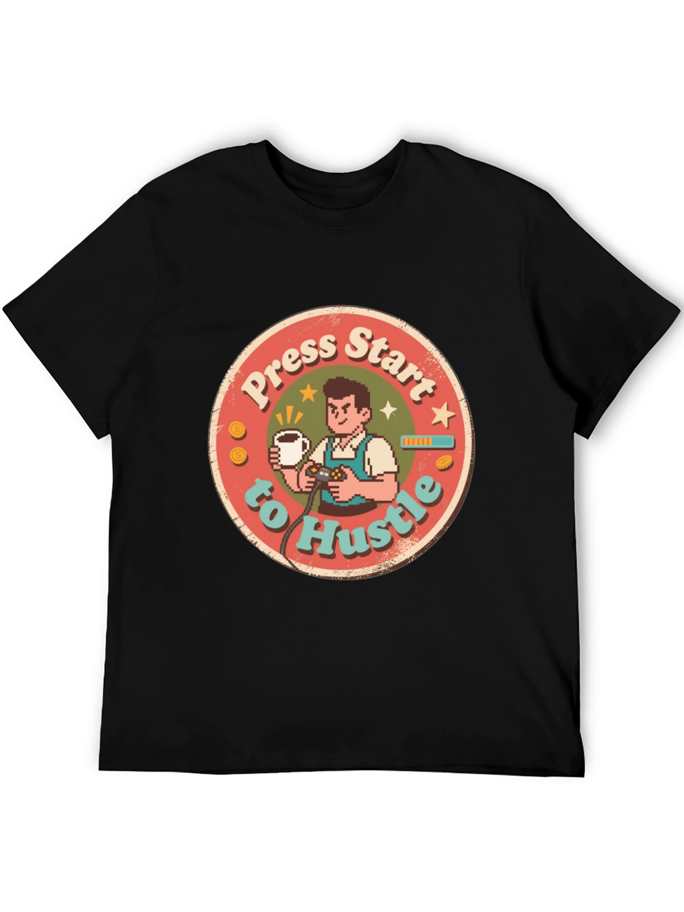 Press Start to Hustle Graphic Tee