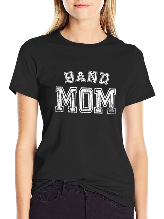 Band Mom Black Graphic T-Shirt