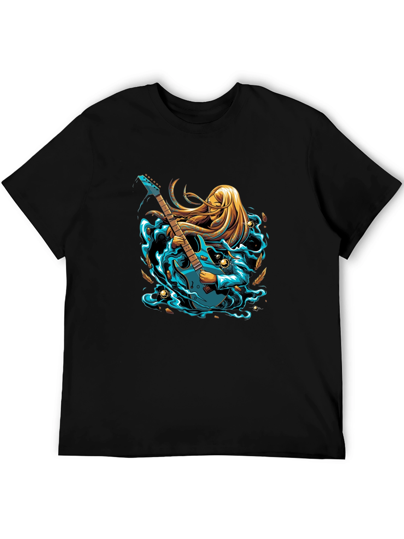 Guitar Goddess Graphic Tee - Stylish Musician T-Shirt