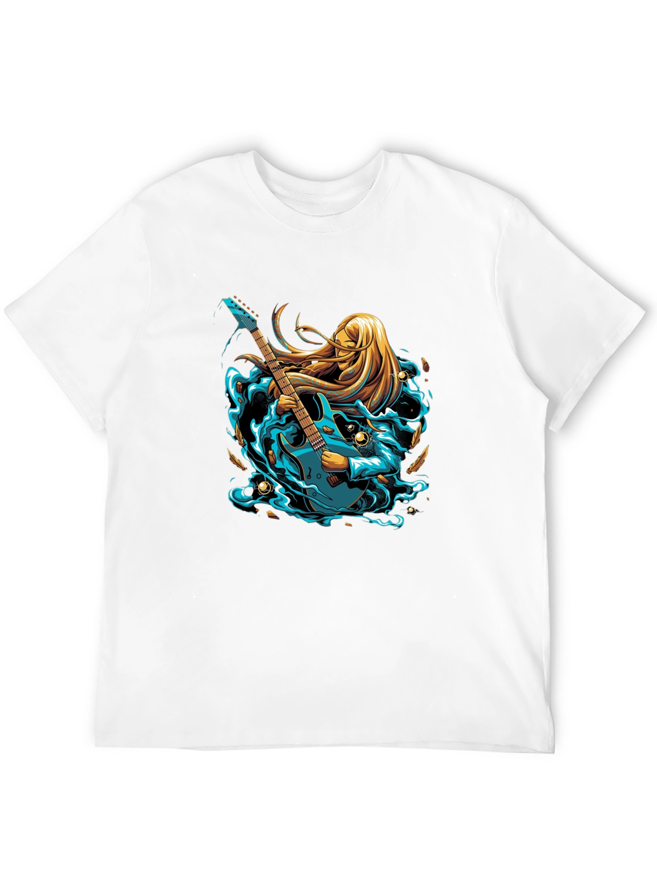 Guitar Goddess Graphic Tee - Stylish Musician T-Shirt
