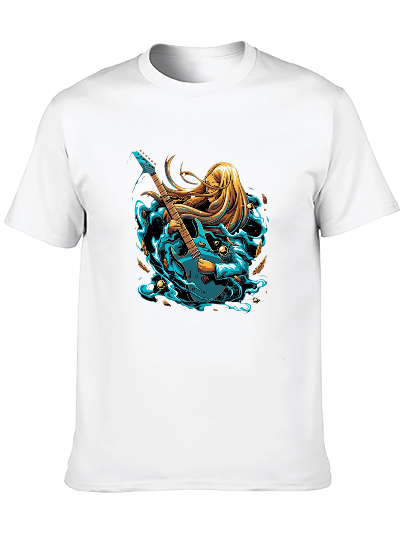 Guitar Goddess Graphic Tee - Stylish Musician T-Shirt