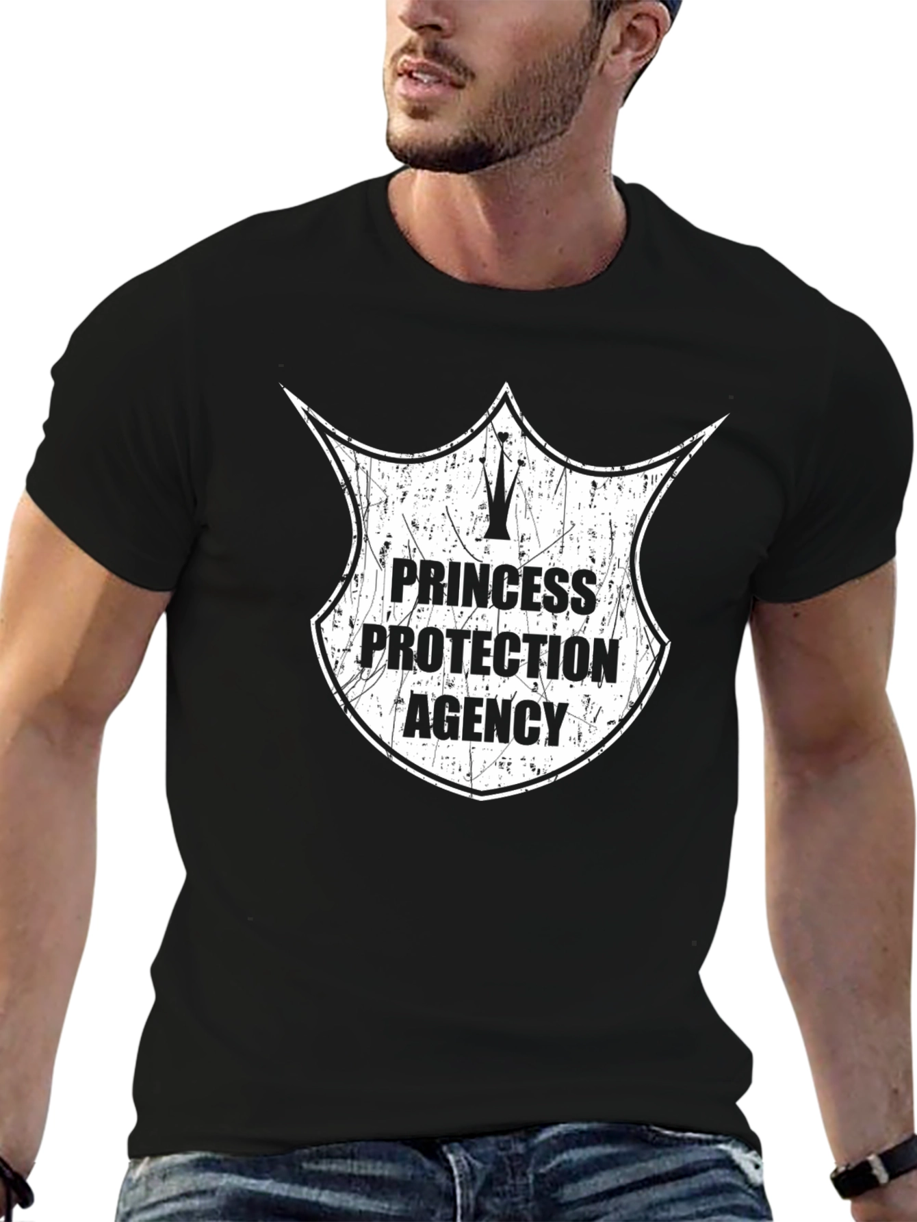 Princess Protection Agency Black Graphic Tee