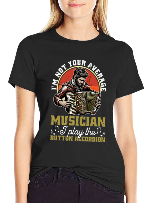 Button Accordion Musician T-Shirt