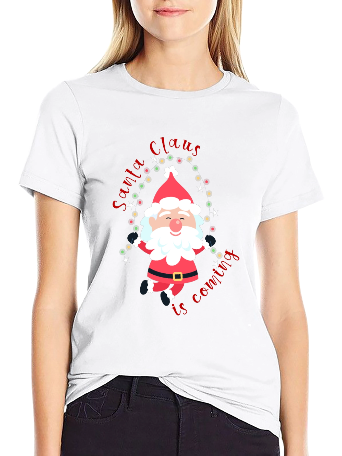Festive Santa Claus Christmas T-Shirt