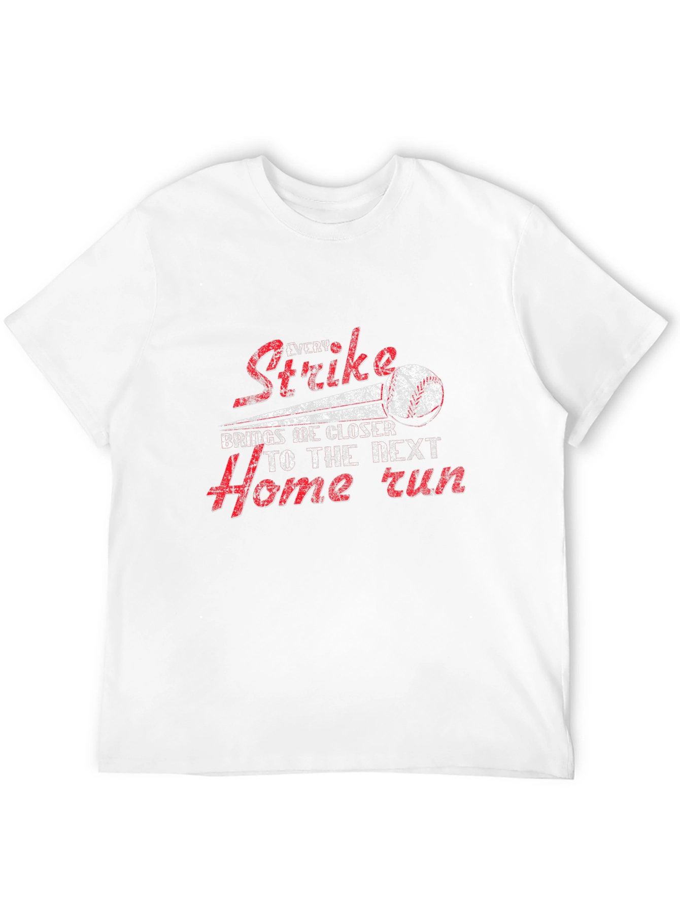Baseball Strike Home Run Graphic T-Shirt