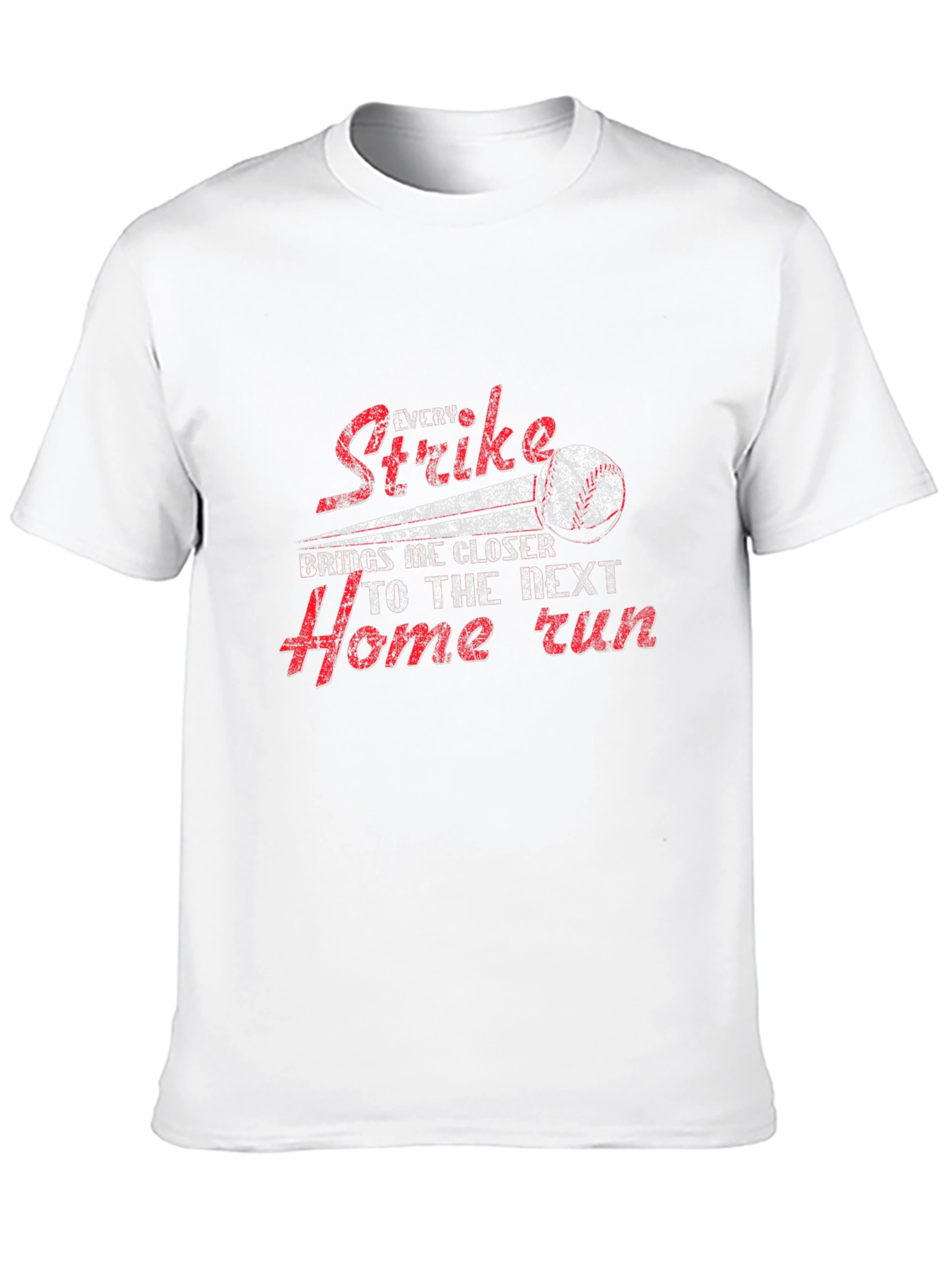 Baseball Strike Home Run Graphic T-Shirt