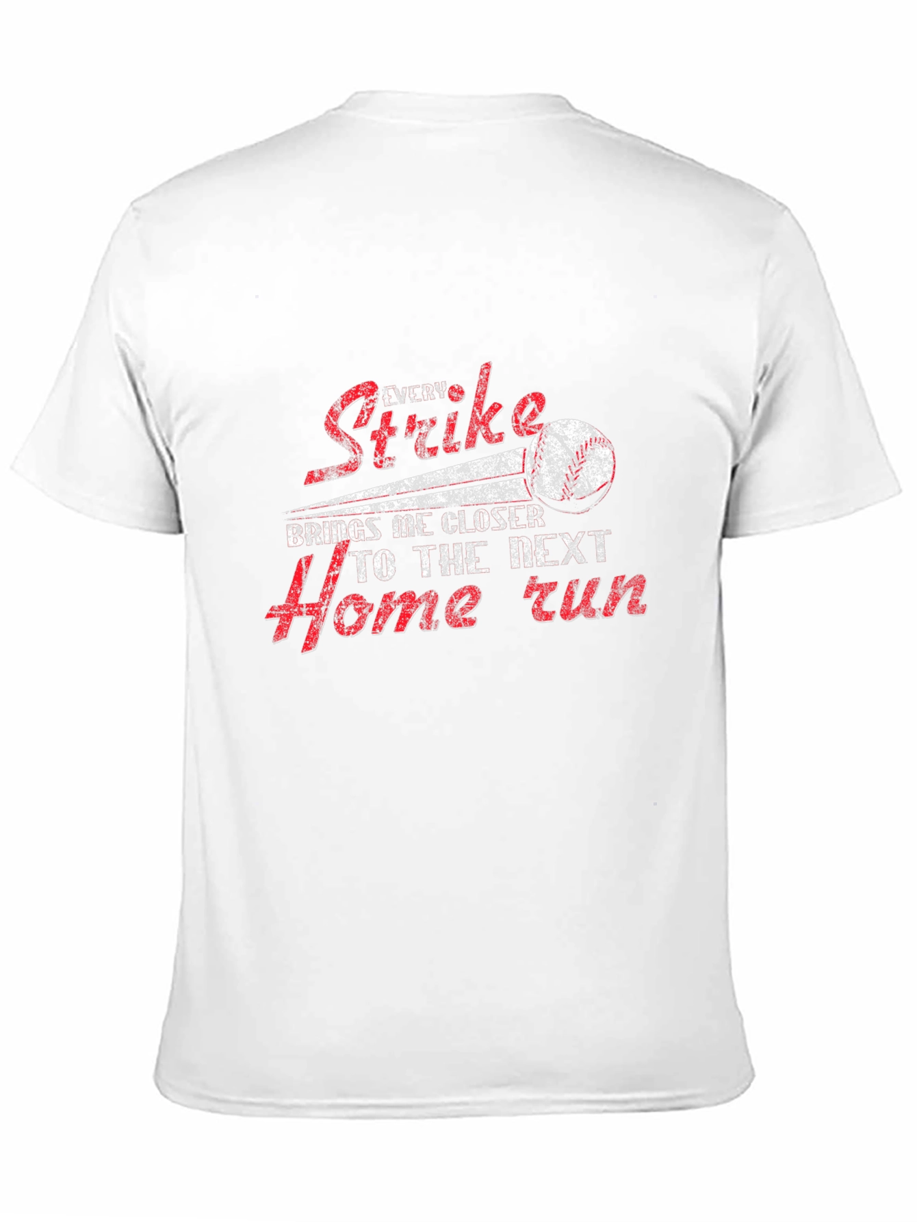 Baseball Strike Home Run Graphic T-Shirt