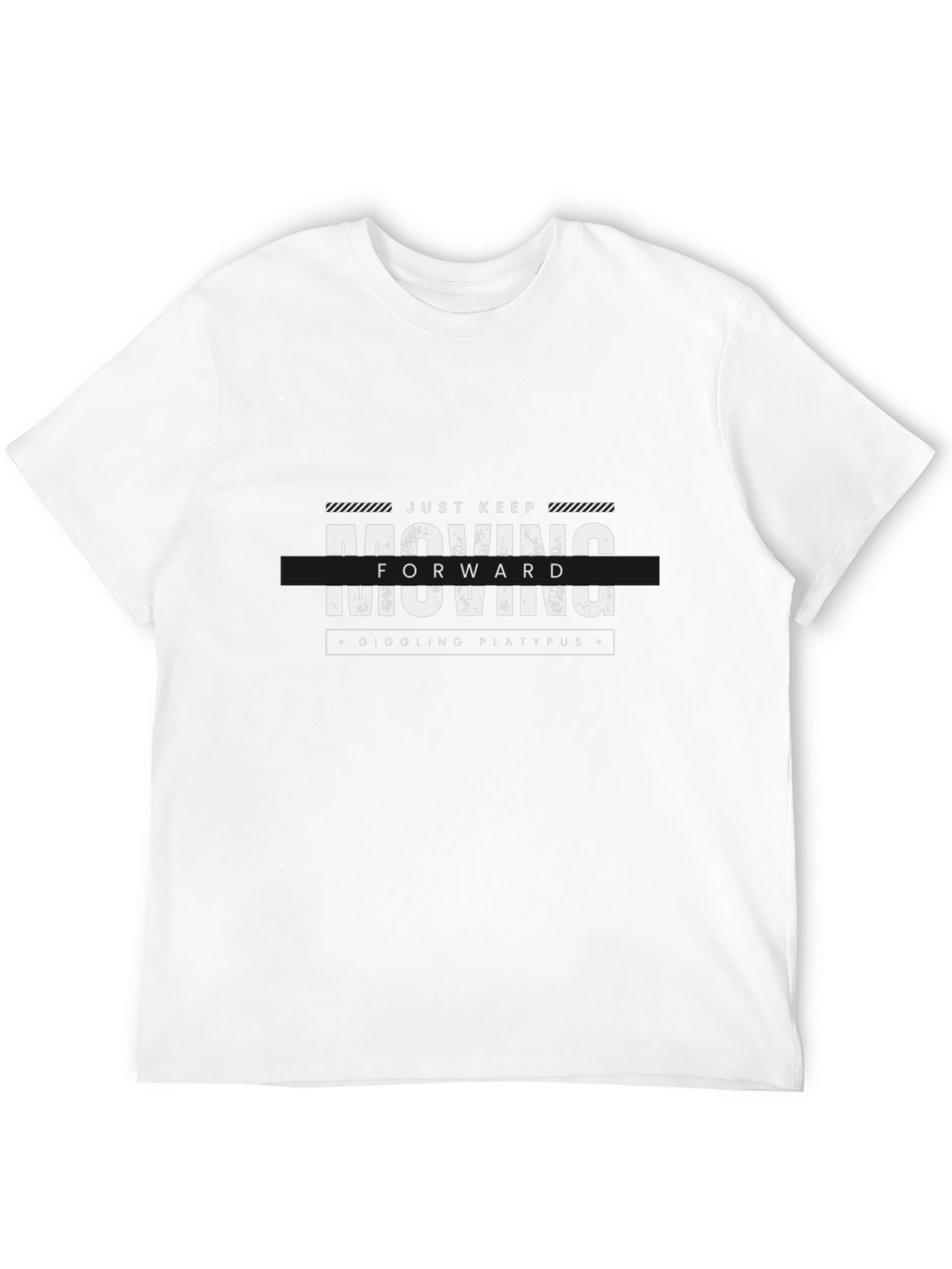 Just Keep Moving Forward Black T-Shirt