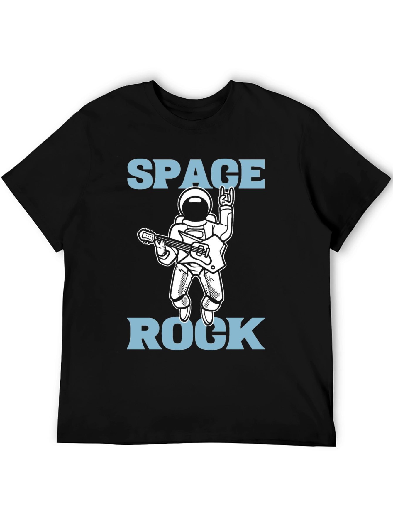 Space Rock Astronaut T-Shirt - Black