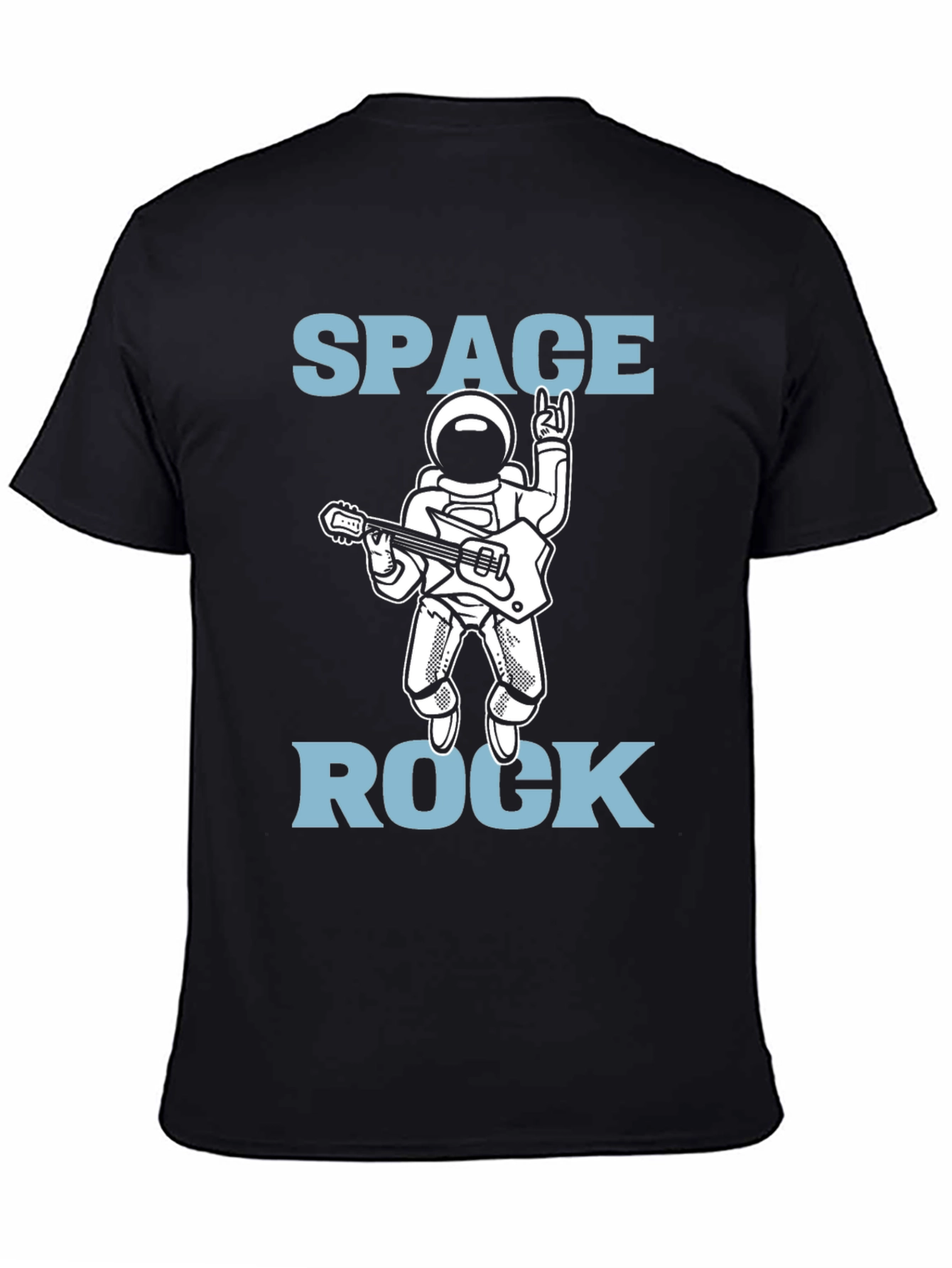 Space Rock Astronaut T-Shirt - Black