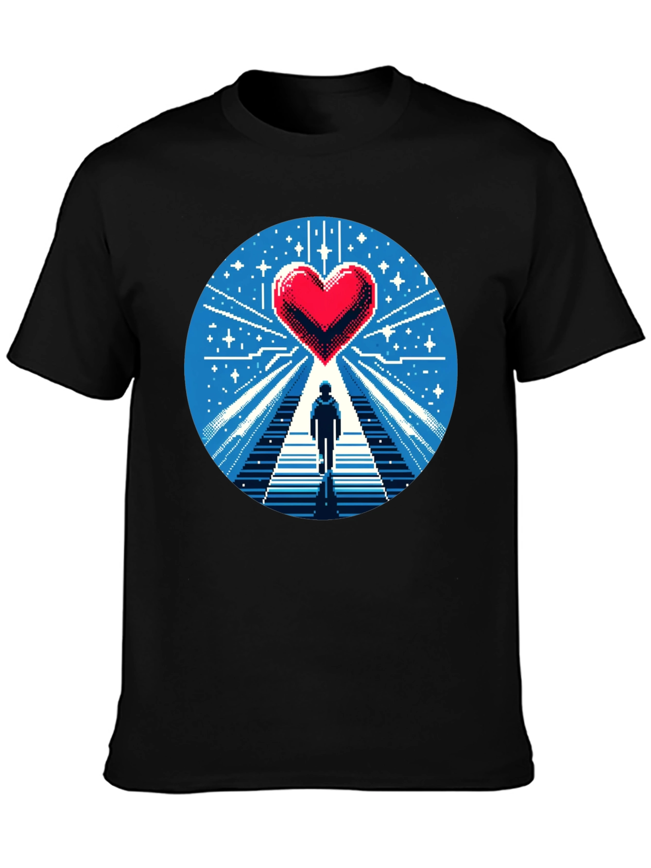 Pixel Heart Journey Graphic Tee