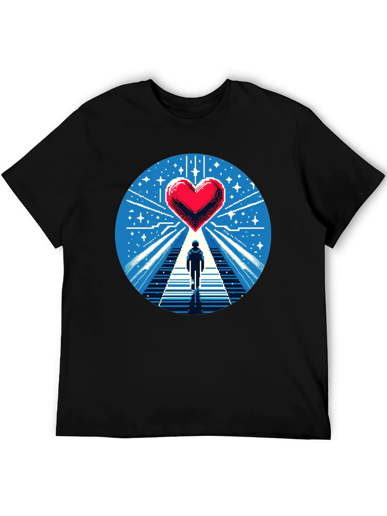 Pixel Heart Journey Graphic Tee