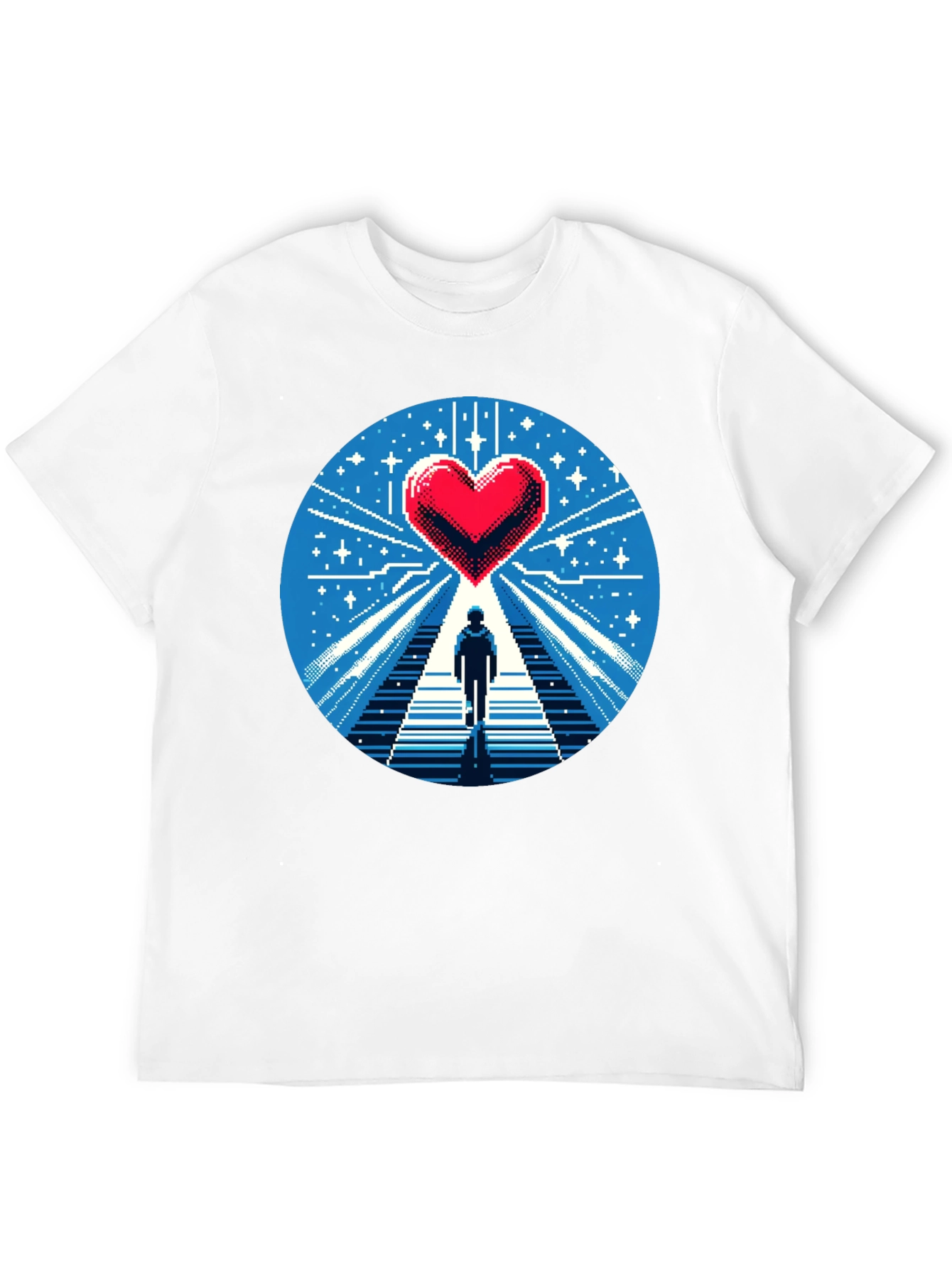 Pixel Heart Journey Graphic Tee