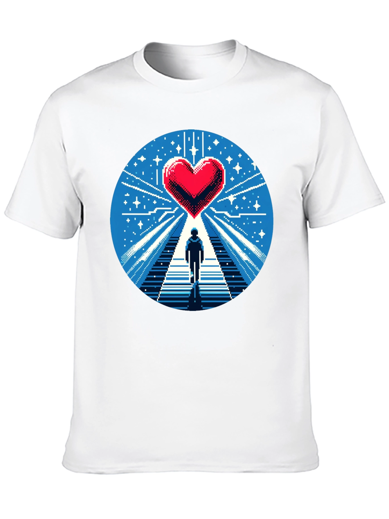 Pixel Heart Journey Graphic Tee