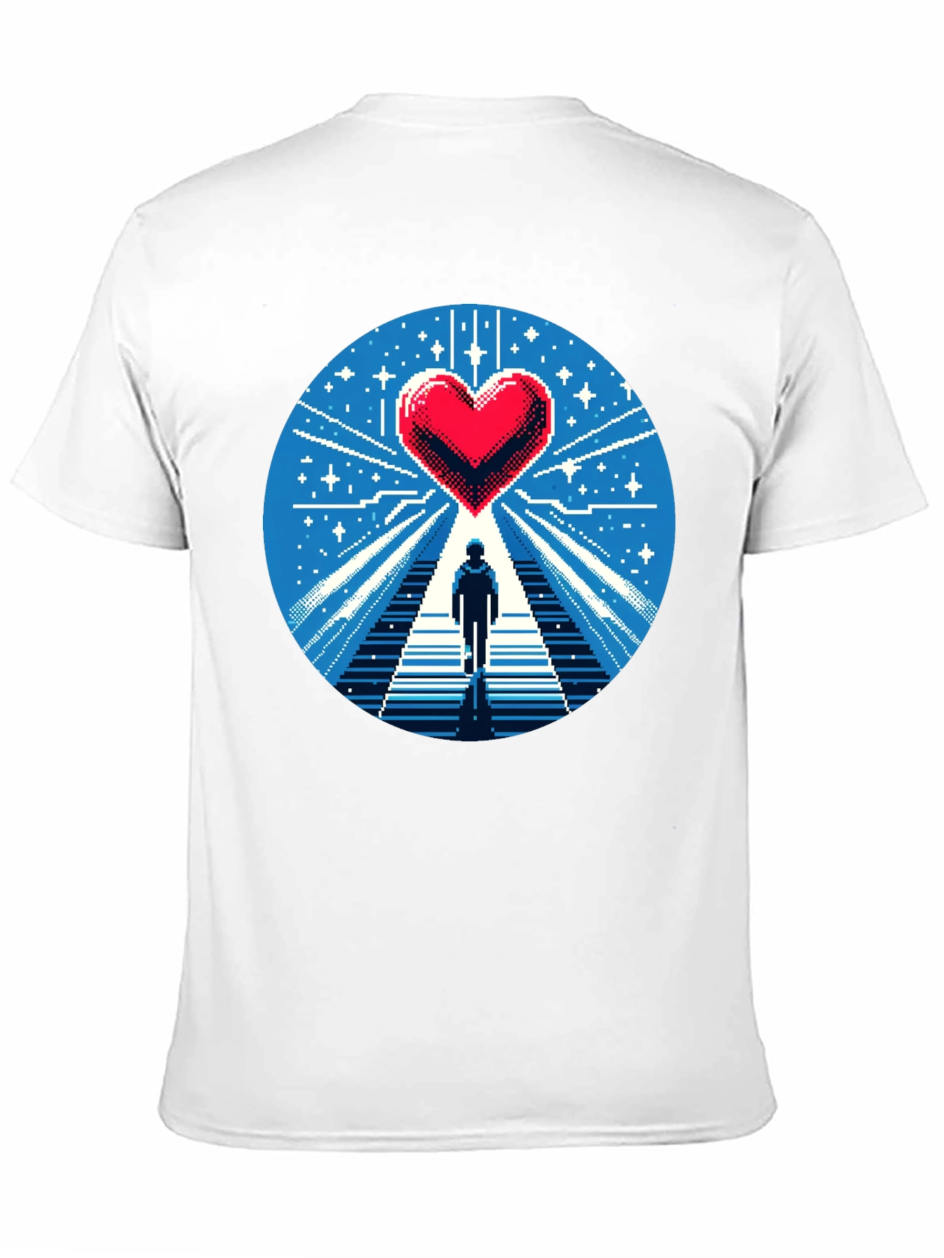 Pixel Heart Journey Graphic Tee