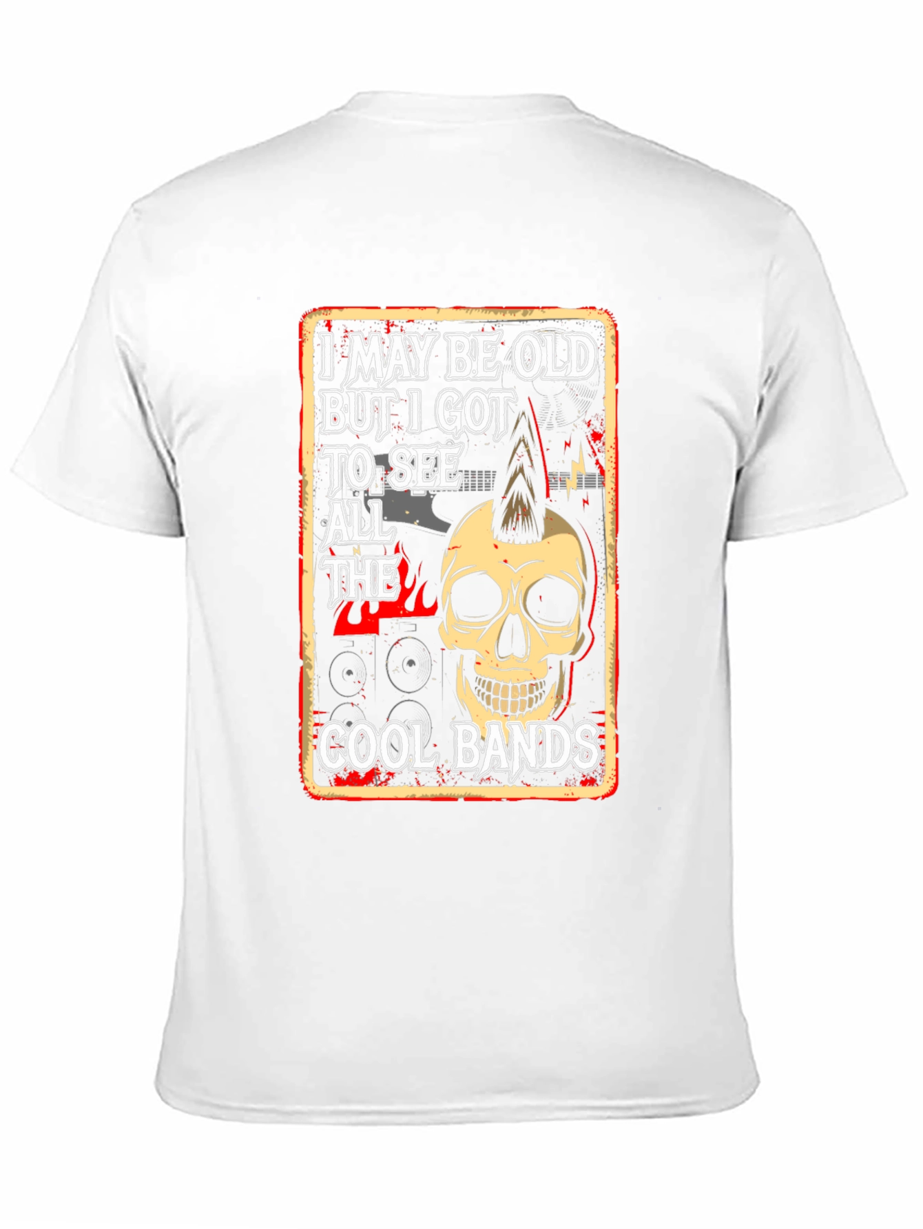 Cool Bands Graphic Tee - Punk Rock Skull