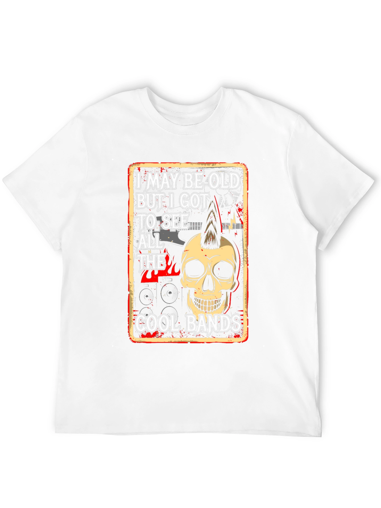 Cool Bands Graphic Tee - Punk Rock Skull