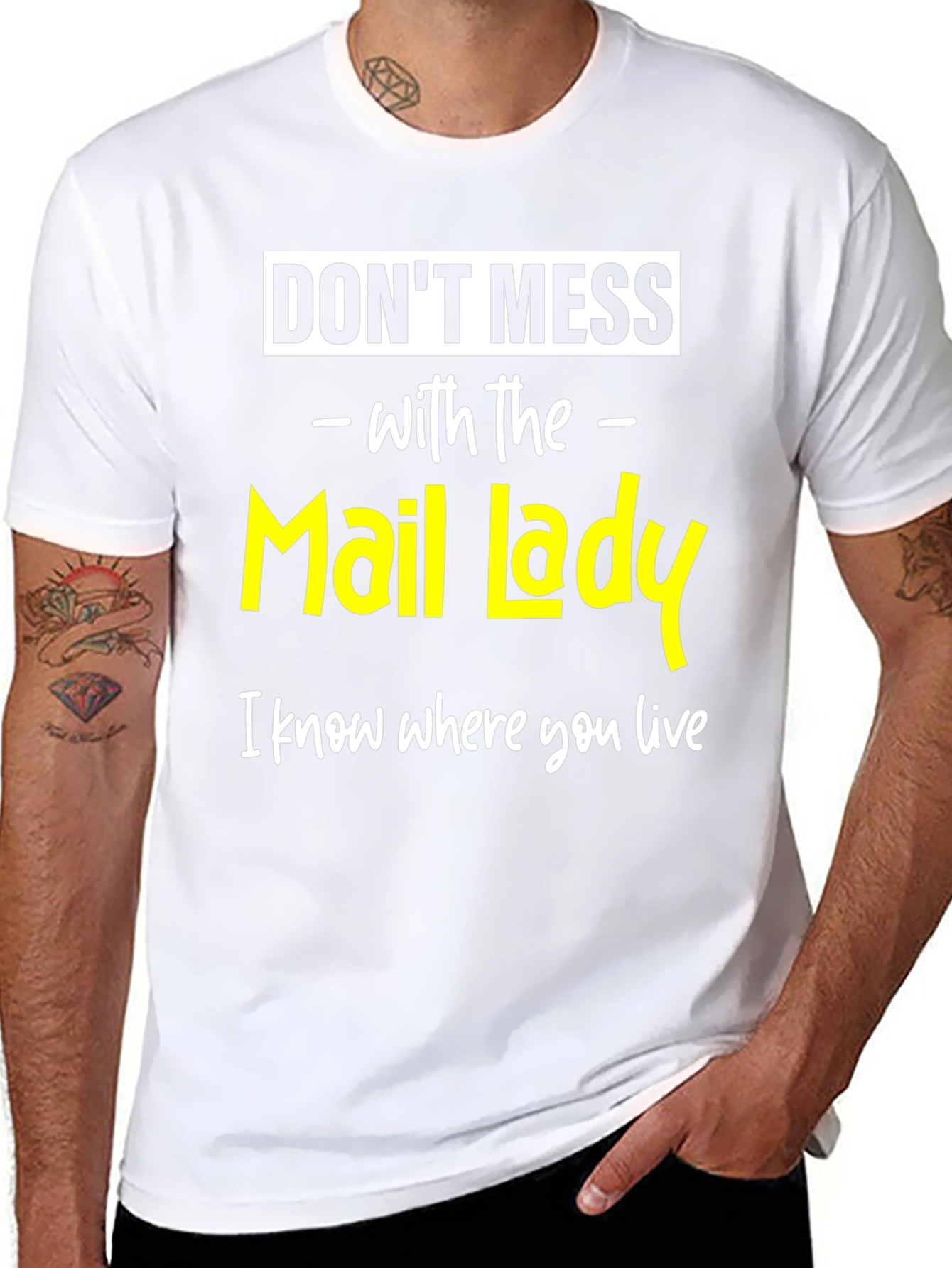 Dont Mess with The Mail Lady Funny T-Shirt