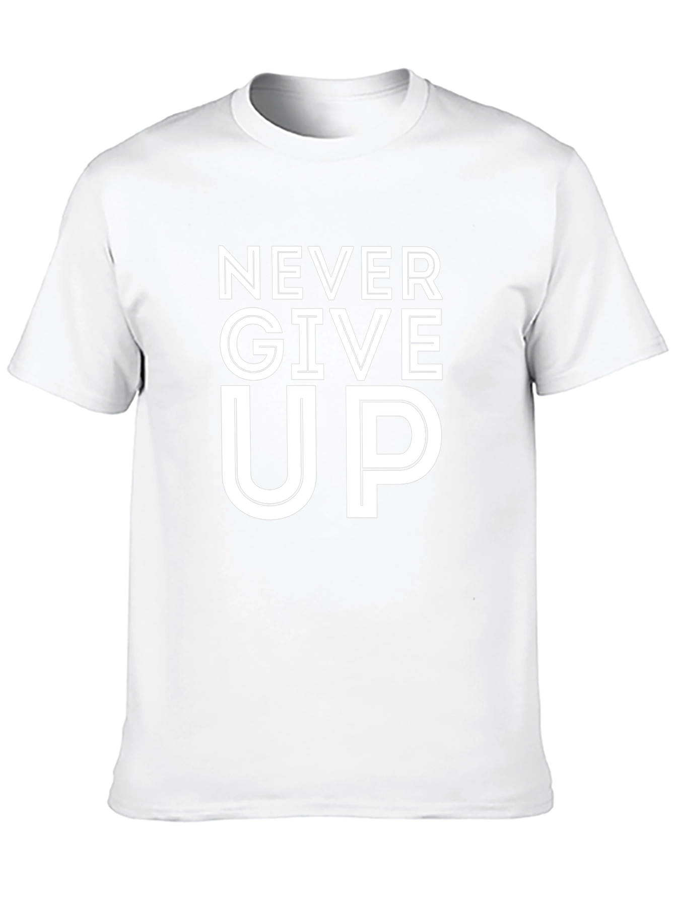Never Give Up T-Shirt Motivational Graphic Tee