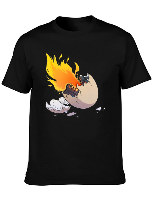 Dragon Hatching T-Shirt - Fire Breathing Design