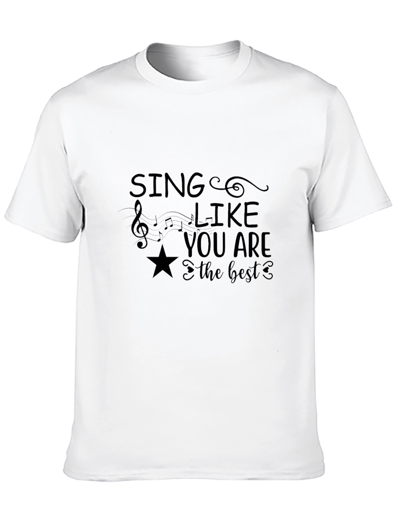 Sing Like You Are the Best Black Graphic Tee