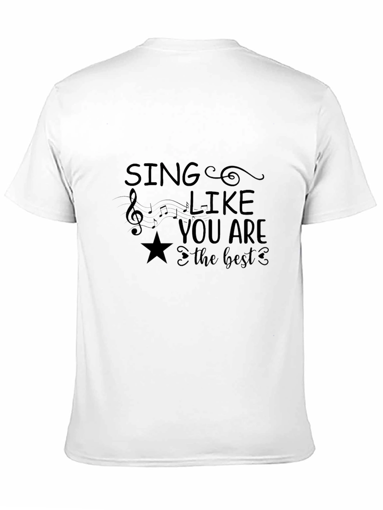 Sing Like You Are the Best Black Graphic Tee