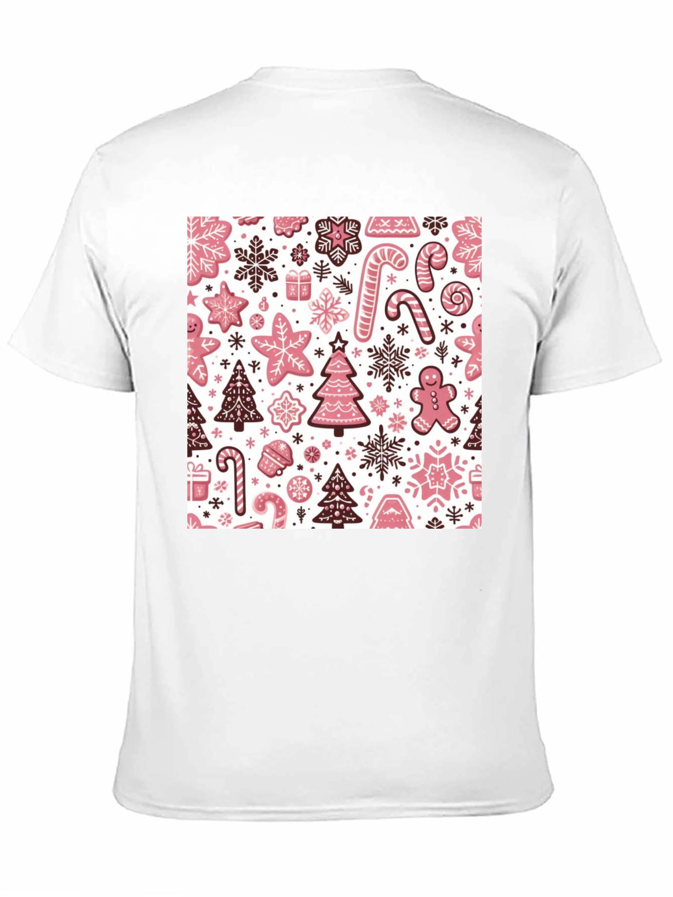 Festive Gingerbread Holiday Pattern Tee