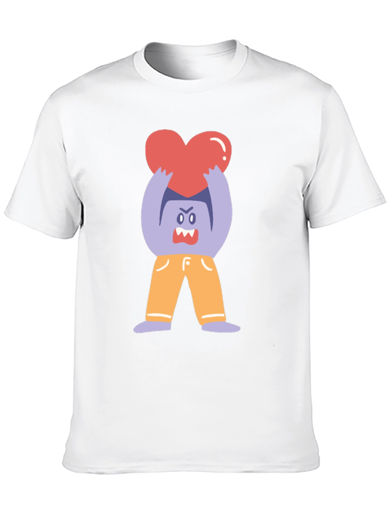 Monster Heart Graphic Tee - Soft Cotton Blend