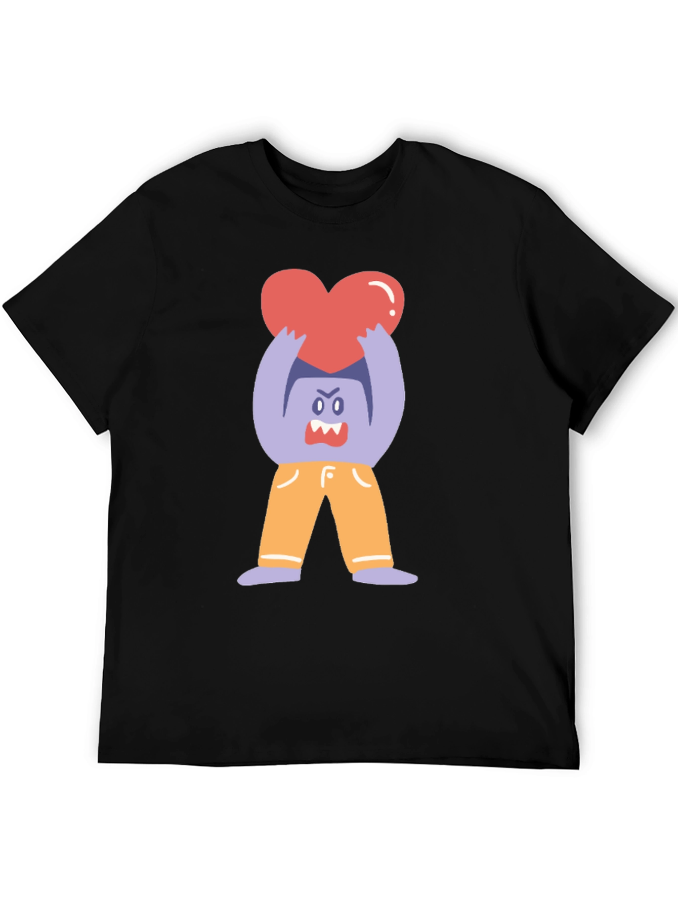 Monster Heart Graphic Tee - Soft Cotton Blend