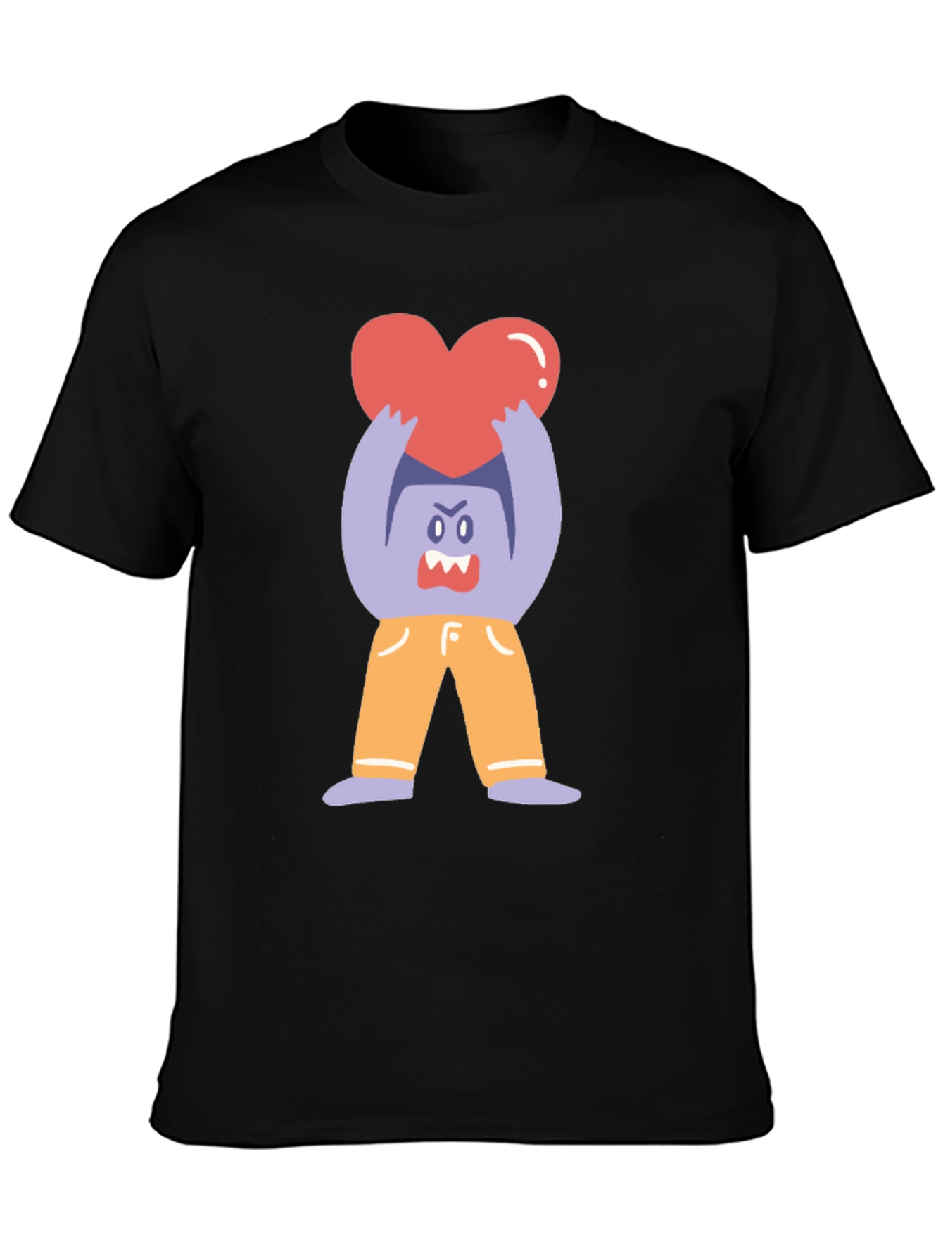 Monster Heart Graphic Tee - Soft Cotton Blend