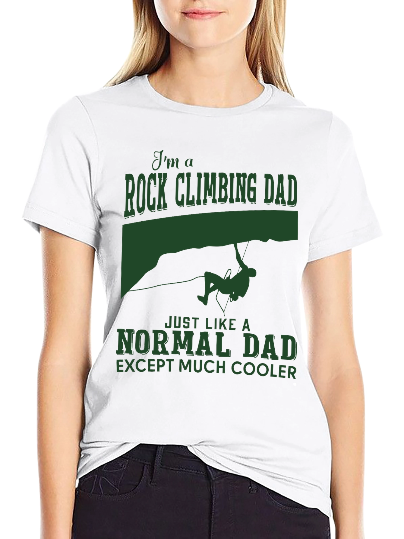 Rock Climbing Dad T-Shirt: Cool Fathers Day Gift