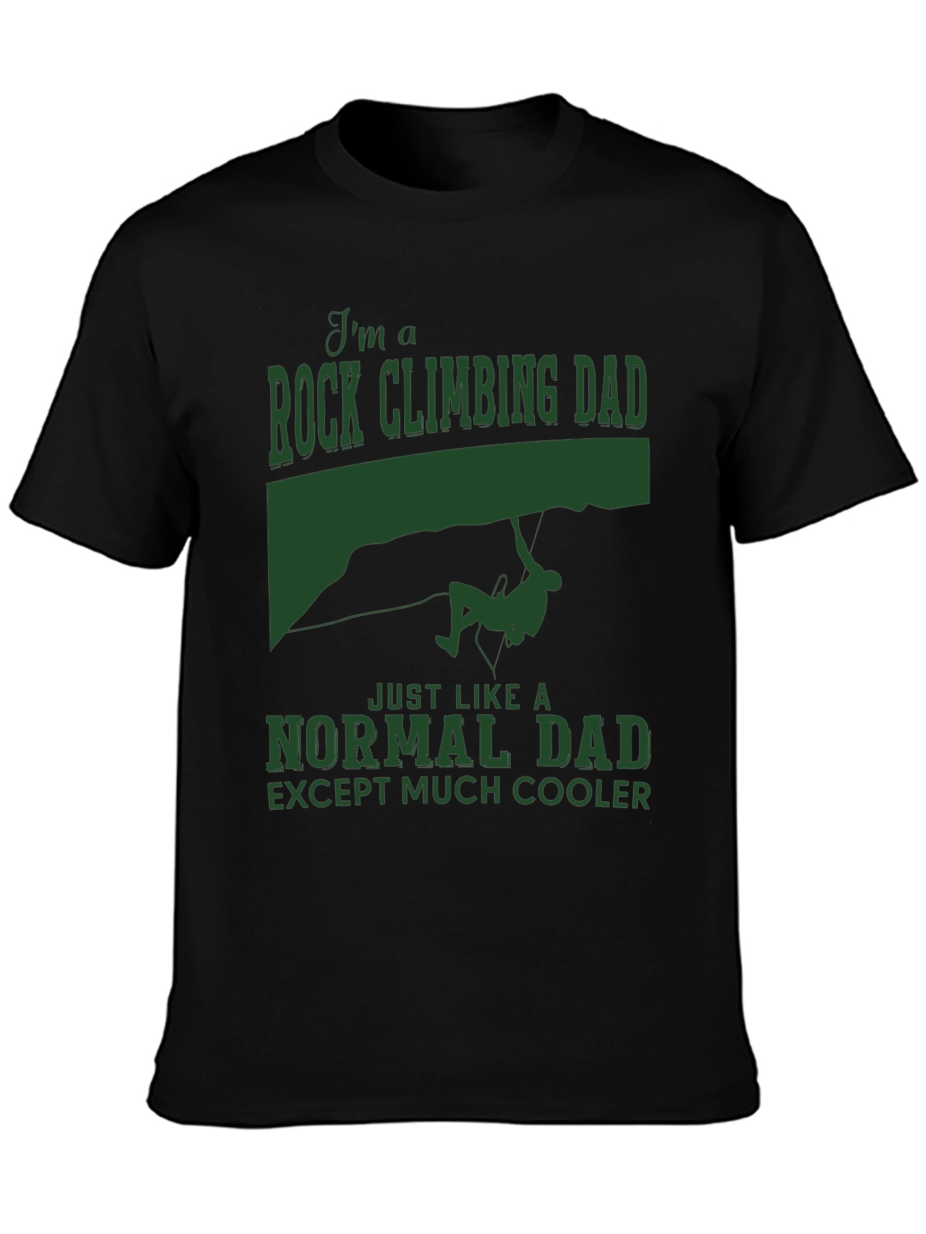 Rock Climbing Dad T-Shirt: Cool Fathers Day Gift