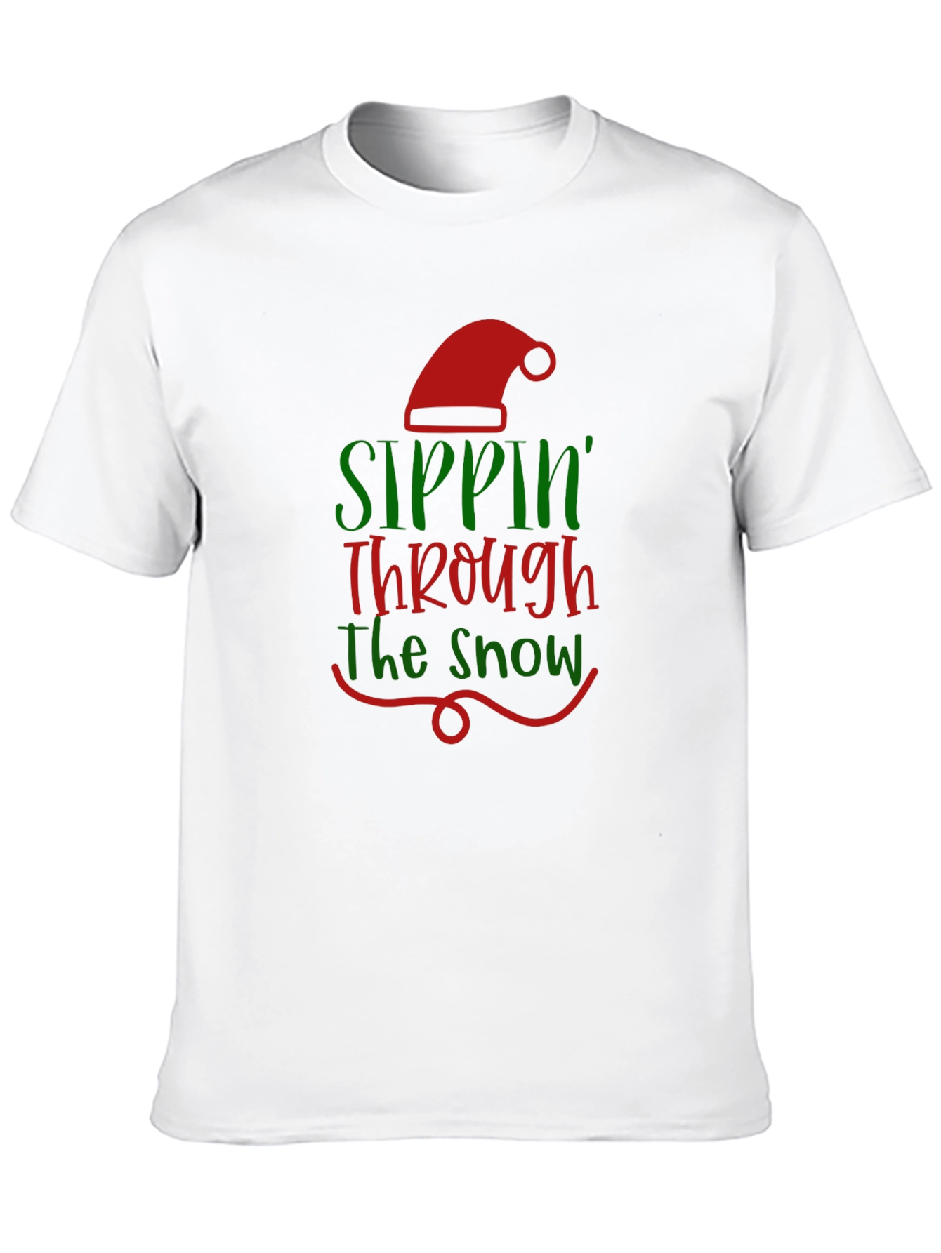Sippin Through the Snow Christmas Tee