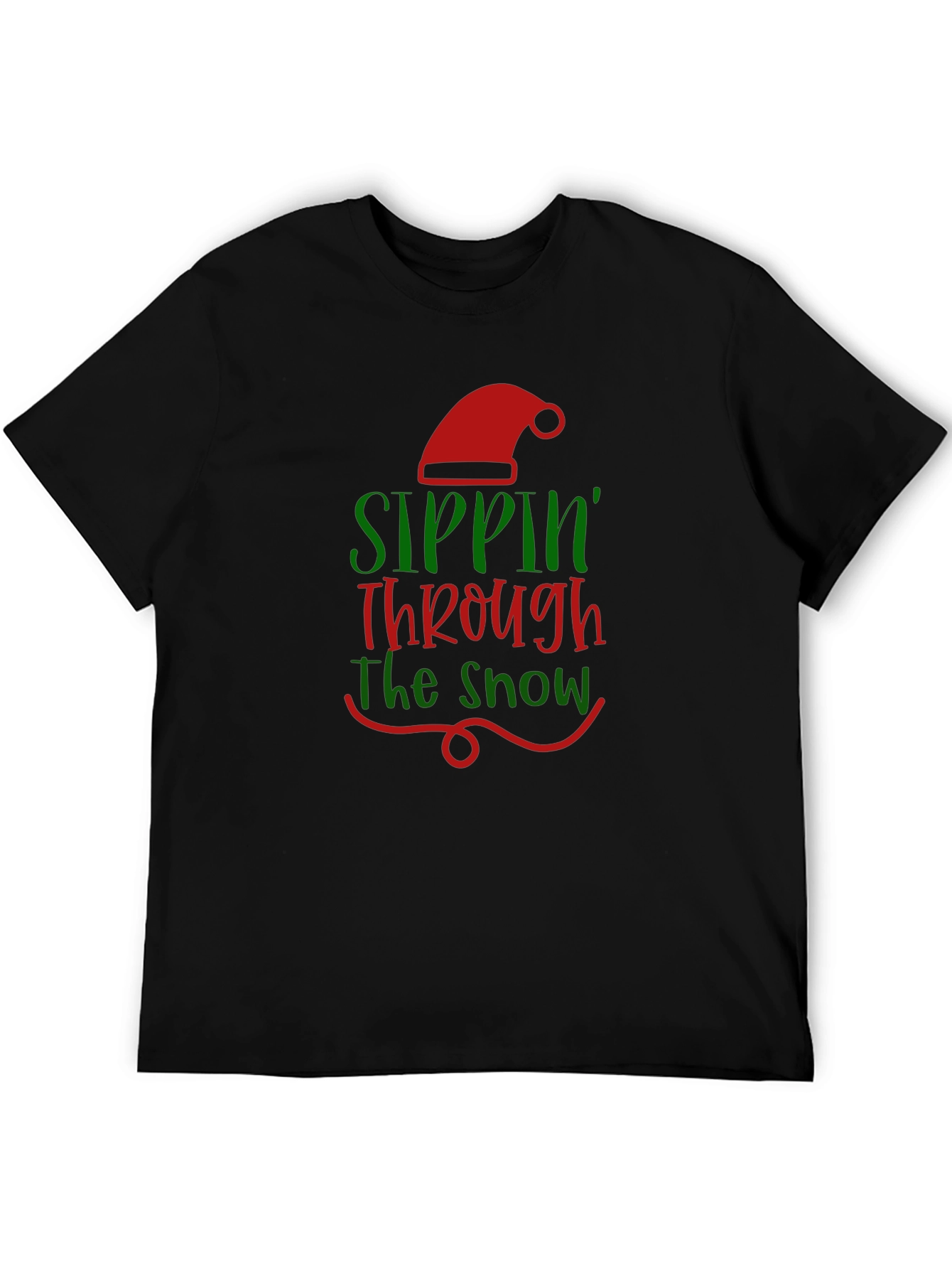Sippin Through the Snow Christmas Tee