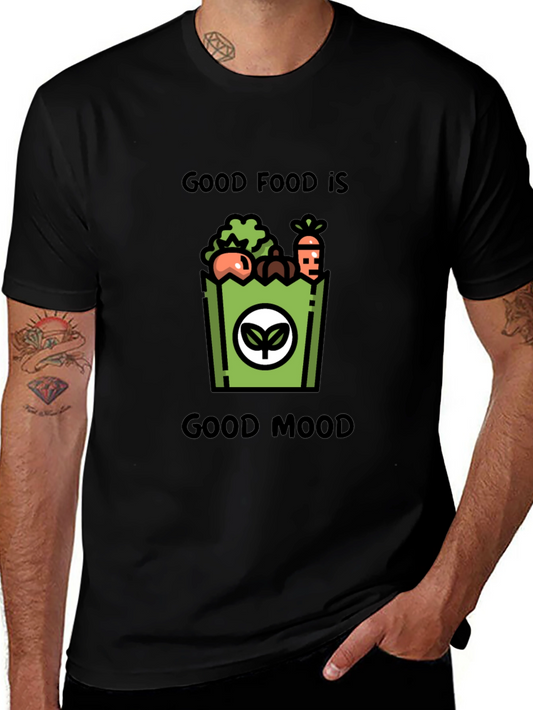 Good Food Good Mood Graphic T-Shirt