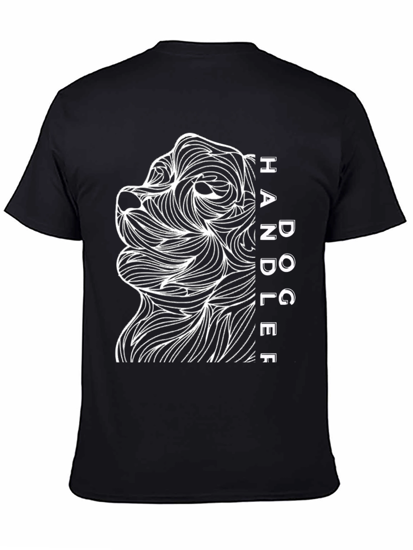 Dog Handler Graphic Tee - Abstract Dog Lovers Gift