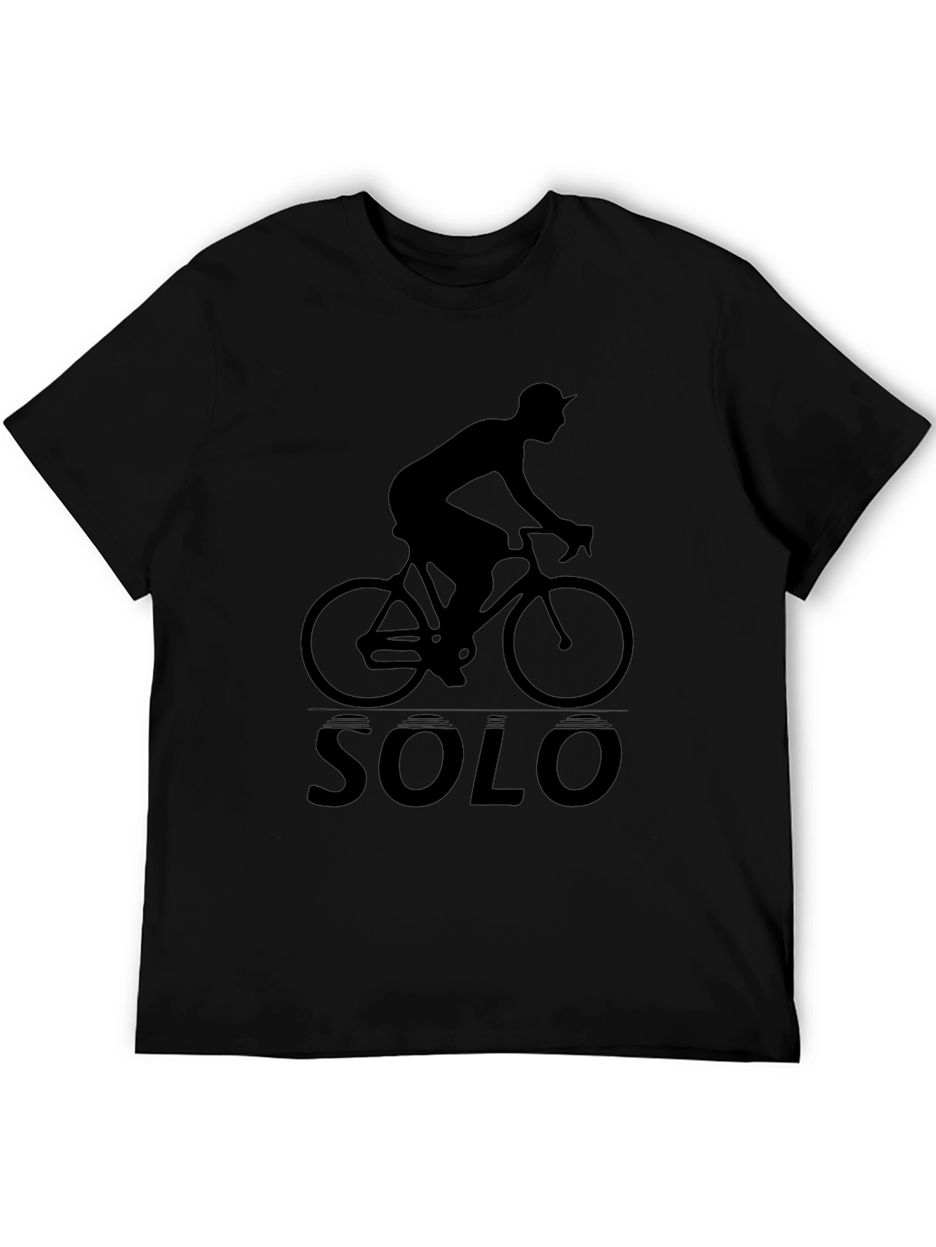 Solo Cyclist Graphic T-Shirt - Black