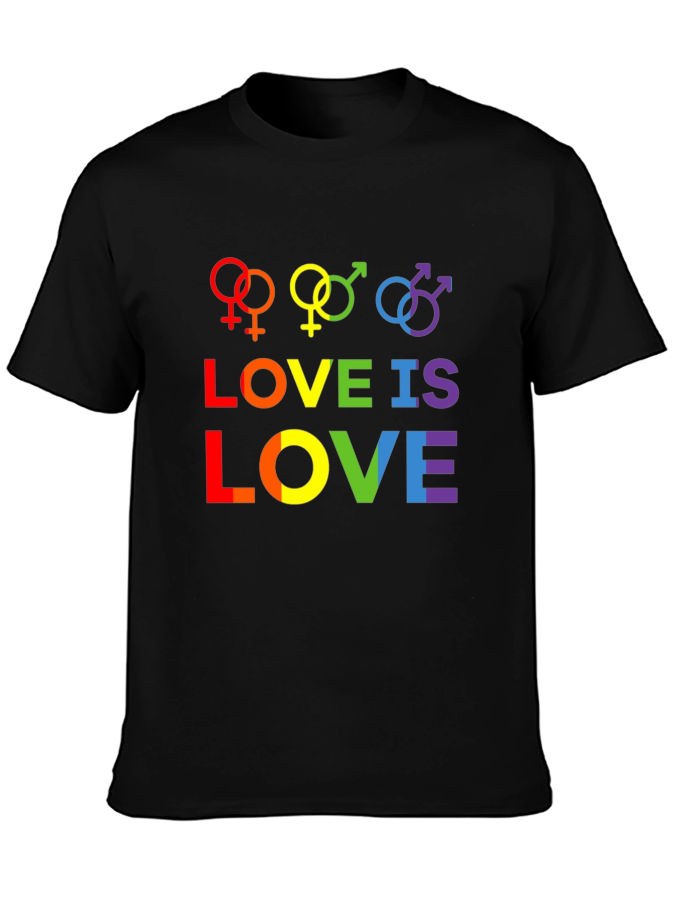 Love is Love Rainbow Graphic Tee - Pride Shirt