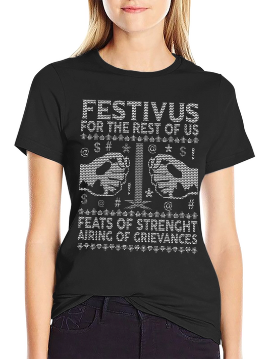 Festivus Ugly Christmas Sweater Style T-Shirt