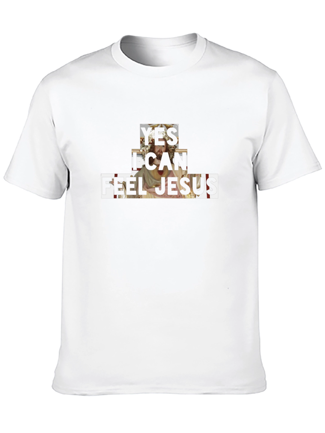 Yes I Can Feel Jesus Graphic Tee - Black