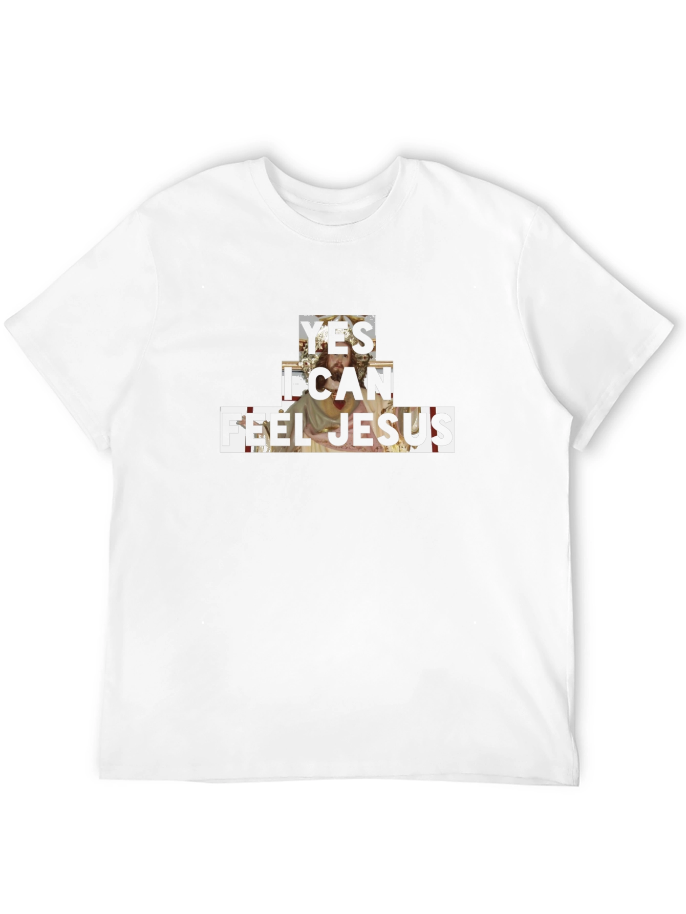 Yes I Can Feel Jesus Graphic Tee - Black
