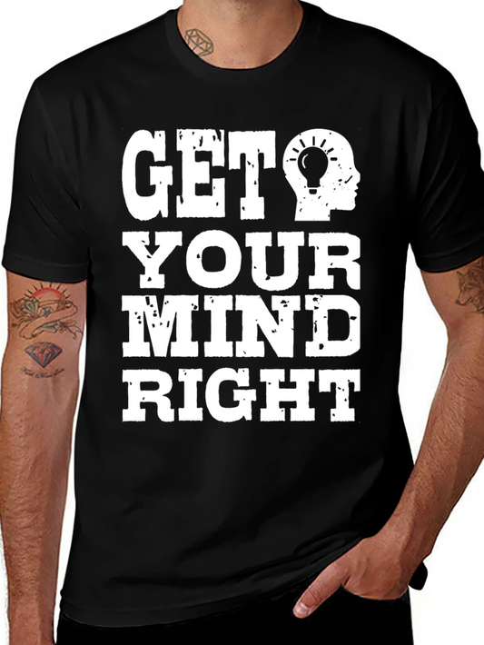 Get Your Mind Right T-Shirt - Idea Lightbulb Graphic Tee