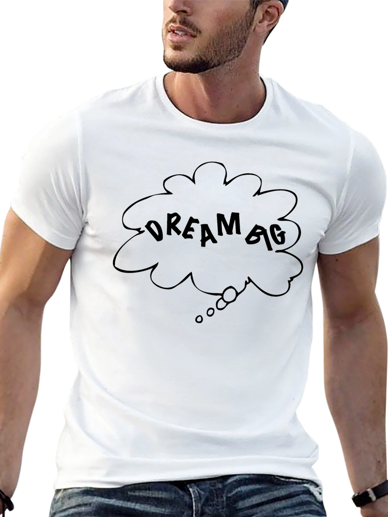 Dream Big Black Graphic Tee - Inspiring Casual Wear