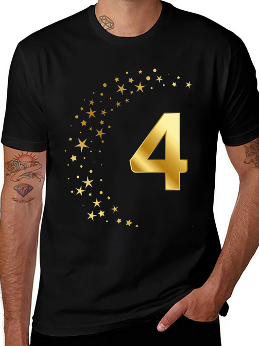 Golden Number Four Starry Tee