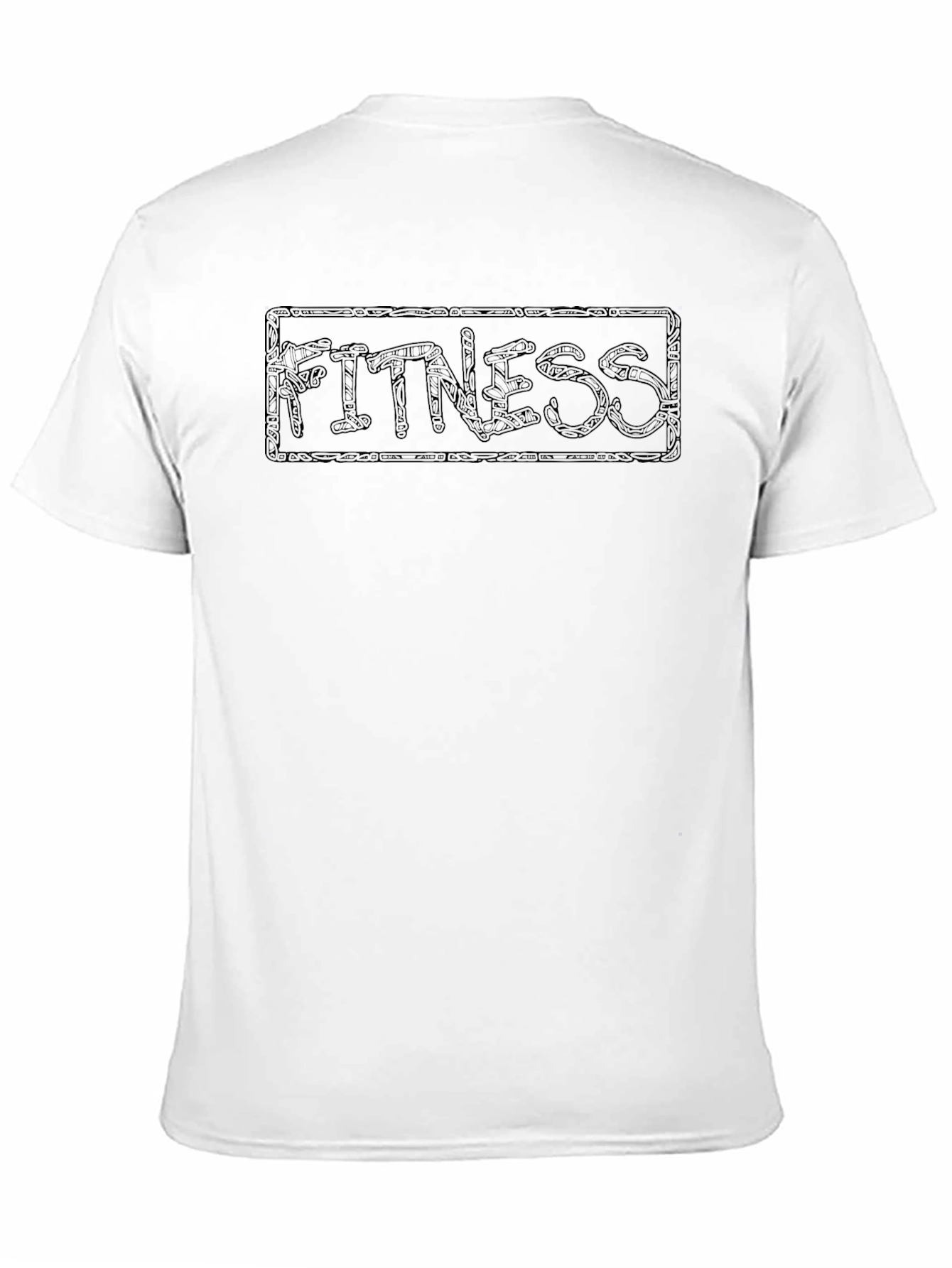 Fitness Graphic Tee - Premium Black Cotton